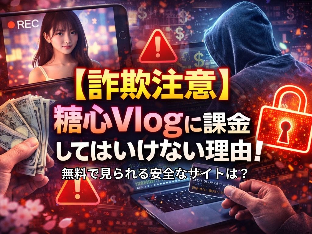 【詐欺注意】糖心Vlogに課金してはいけない理由！無料で見られる安全なサイトは？